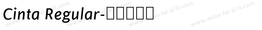 Cinta Regular字体转换